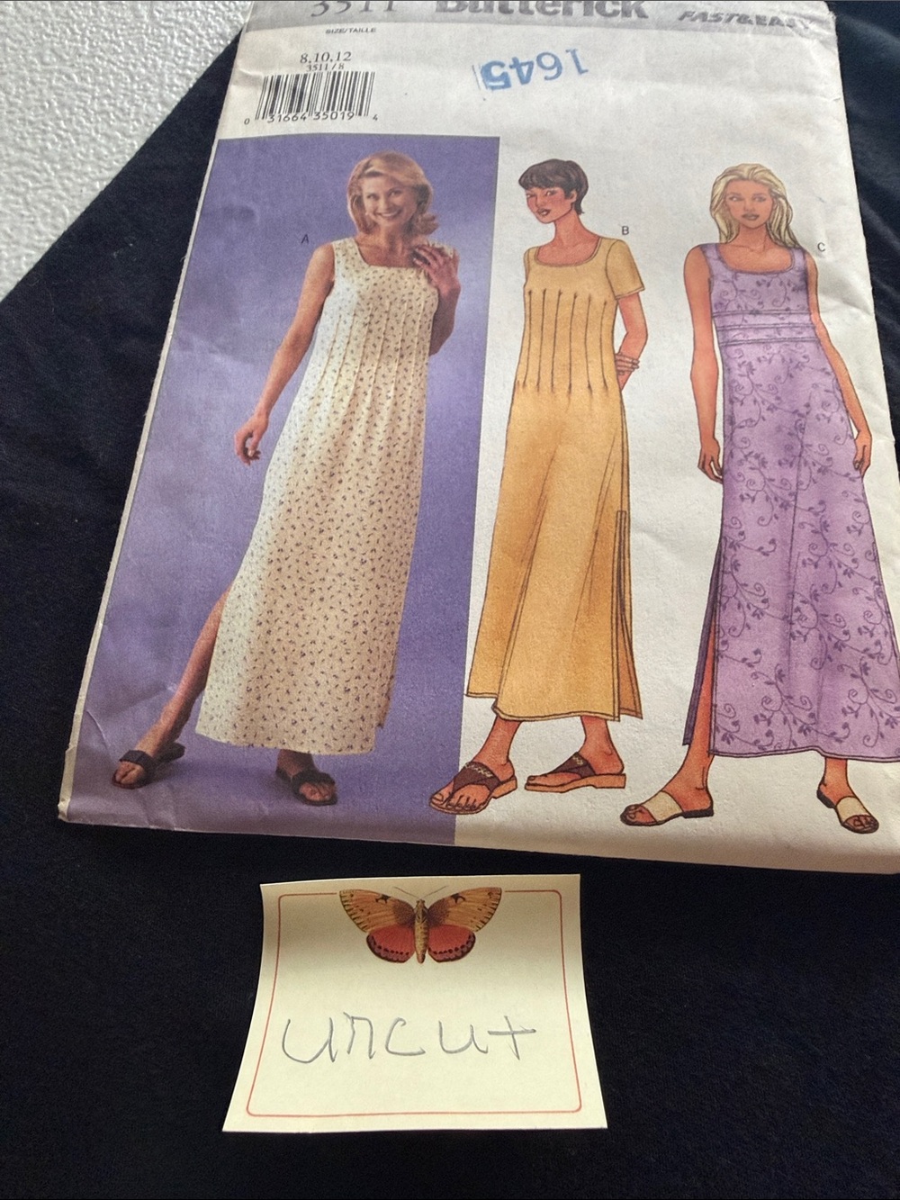 Butterick pattern 3511 Maxi Dress - Picture 3 of 3